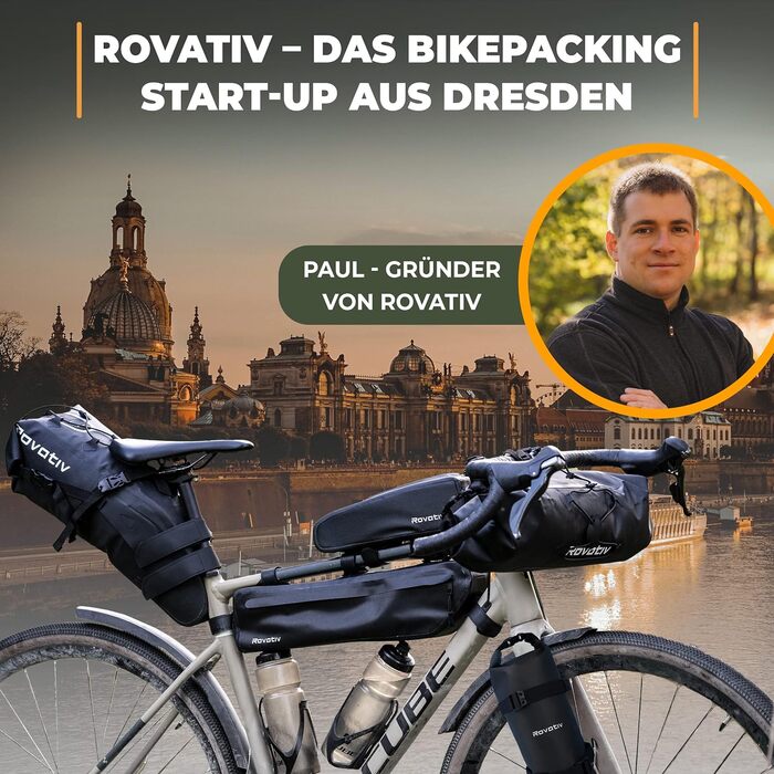 Велосипедна вилкова сумка Rovativ з тримачем 4,5 літра 100 водонепроникна - сумка для велосипедної вилки з гермомішком та універсальним кронштейном