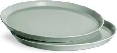 Набір посуду SPRINGLANE з 16 предметів. Солодкий скандинавський посуд, сервіз з кольорової кераміки New Bone для 4 осіб, скандинавський дизайн, матовий (м'ята, набір з 2 тарілок)
