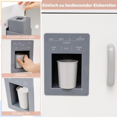 Детська дерев'яна кухня COSTWAY з підсвіткою та звуком, кутова кухня з табло, мікрохвильовою піччю, раковиною, духовкою та місцем для зберігання, з аксесуарами, іграшкова кухня для дітей від 3 років (біла)