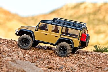 Traxxas TRX-4M Land Rover Defender Sand 1/18 RC Автомобіль з Акумулятором та Зарядним Пристроєм - 97054-1-TAN
