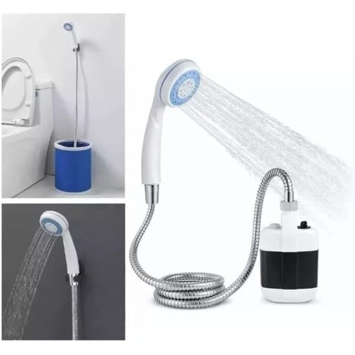 Переносний душ для кемпінгу HYDROPORT 2200 mAh: для подорожей, пляжу, домашніх тварин