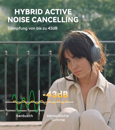 Навушники Edifier Hybrid ANC - LDAC - Hi-Res Audio - 49h - Накладні BT V5.2 (W820NB Plus, сірі)