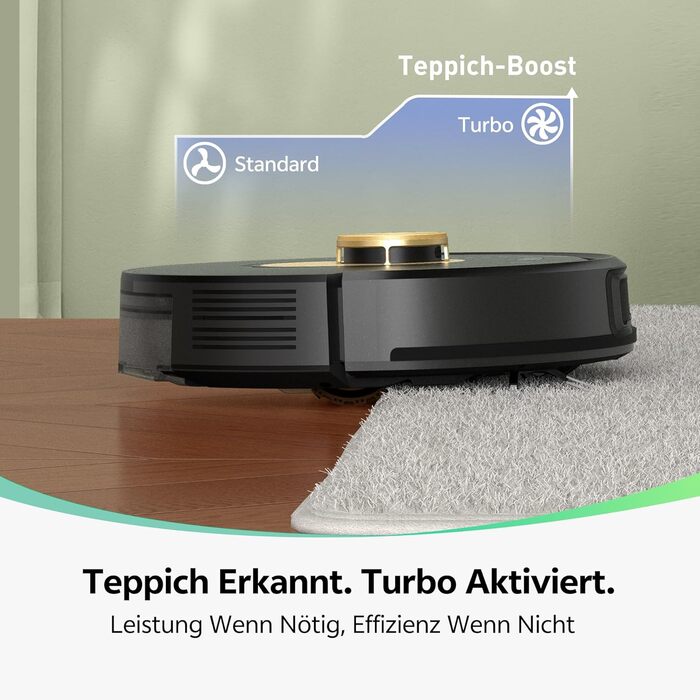 Робот-пилосос Vexilar W9 з функцією миття підлоги, 5000Pa, LiDAR навігація, тихий (50 dB), 150 хв роботи, 15 зон заборони, 5 карт, керування через додаток, пультом та голосовим асистентом