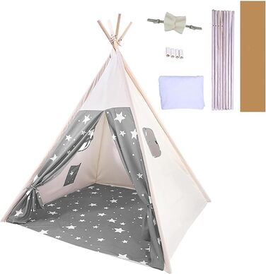 Дитячий намет-типі для гри, намет-типі для дітей з вікном, індіанський намет-типі для дому та вулиці, куточок для затишку та ігор