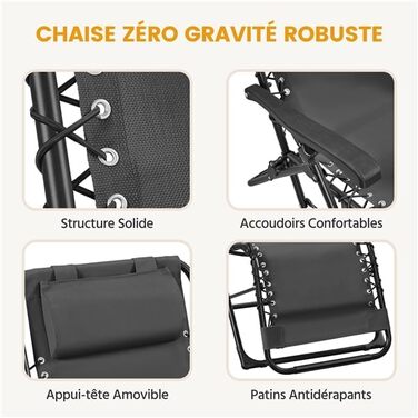 Розкішна садова лежанка Yaheetech з підголовником та тримачем для напоїв - розкладний лежак для відпочинку на вулиці