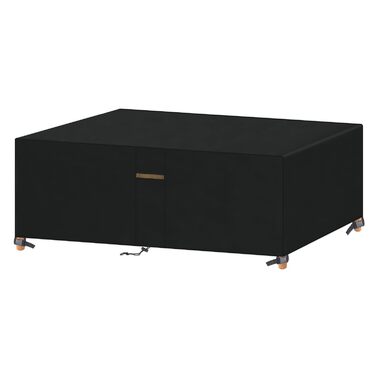 Водонепроникний чохол для садово-патіо меблів VANSHEIM, 60x60x60 см / 200x100x71 см, захисна накривка для столу та групи, з вентиляційними отворами, вітростійкий