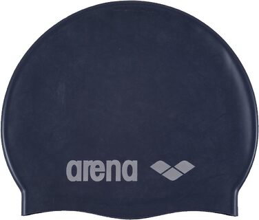 Дитячі плавальні окуляри ARENA The One Junior з захистом від туману, плавальні окуляри з широкими лінзами, захист від ультрафіолету і дитяча шапочка для плавання унісекс класична силіконова плавальна шапочка для юніорів, джинсова срібляста (71), одного ро