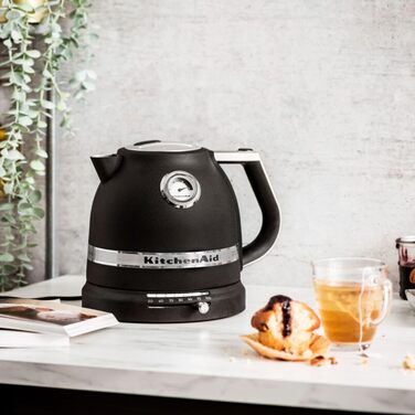 Електричний чайник KitchenAid з регулюванням температури 50-100°C, 1,5L, нержавіюча сталь (Empire)