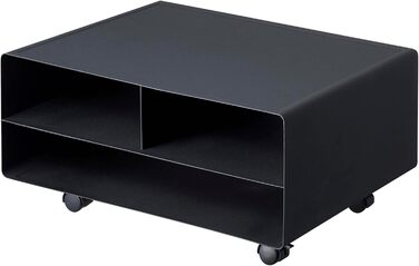 Стол для принтера Yamazaki 4349 Tower, чорний, сталь, мінімалістичний дизайн, 48 x 37 x 19 см