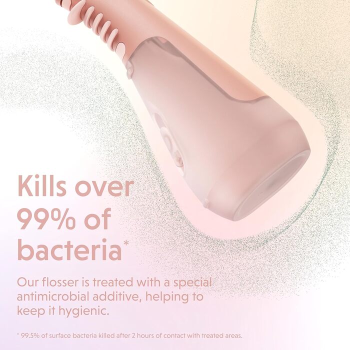 Іригатор Ordo Munddusche бездротовий з 3 режимами, портативний для подорожей, перезаряджається, водонепроникний IPX7, рекомендований стоматологами (Рожеве золото)