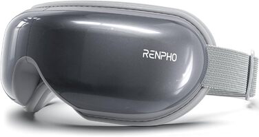 RENPHO Eyeris 1 Масажер для очей з підігрівом, вібрацією та Bluetooth, маска для очей від темних кіл та сухості, покращує сон, подарунок, зелений (сірий)