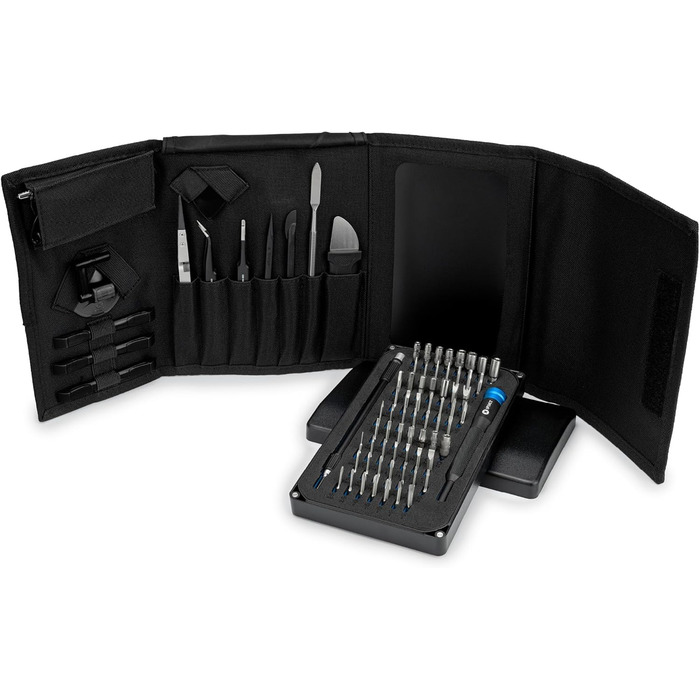 Набір інструментів iFixit Pro Tech Black Edition для ремонту електроніки: біти, відкривачі для телефонів, ноутбуків, ПК, ігрових консолей