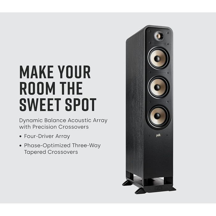 Підлогова акустика Polk Audio Signature Elite ES60 HiFi, Hi-Res, Dolby Atmos/DTSX, Чорний