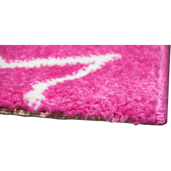 Дитячий килимок ігровий килимок для дитячої кімнати килим Єдиноріг дизайн з контурним вирізом Рожевий крем Бірюзовий Розмір (120x170 см)