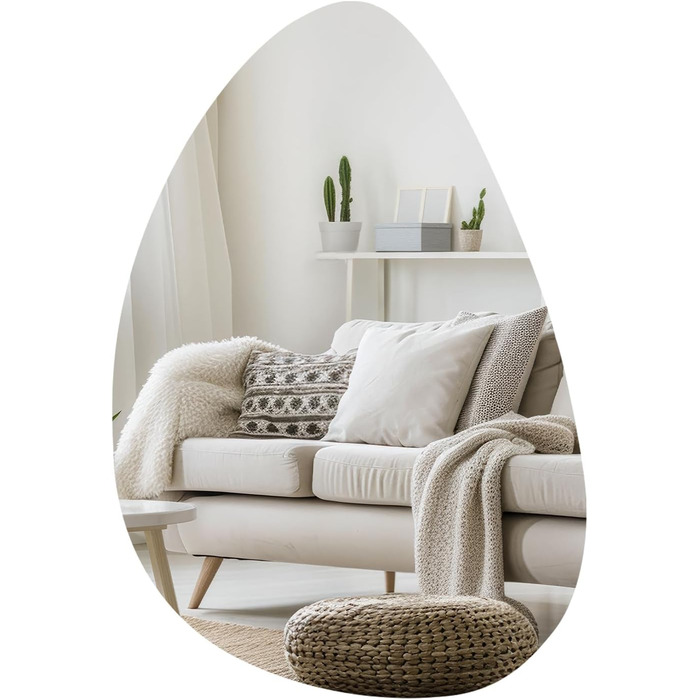 Дзеркало для ванної кімнати Boromal: чорне, вертикальне/горизонтальне, 65x90 см