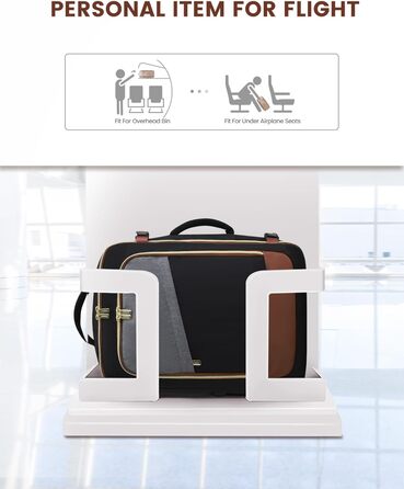 LOVEVOOK Рюкзак для ручної поклажі, дорожній рюкзак для жінок, водонепроникний, з відділенням для взуття, 17-дюймовий ноутбук, 40L, 45x36x20 см, Carry on Luggage (Чорний+сірий+коричневий)