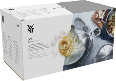 Набір каструль WMF Astoria 5 предметів для індукції з кришками Cromargan нержавіюча сталь полірована