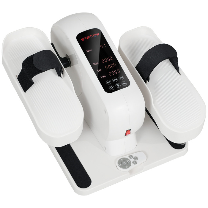 Компактний еліптичний тренажер для дому під стіл, електричний крос-тренажер з 12 рівнями швидкості та 7 рівнями опору