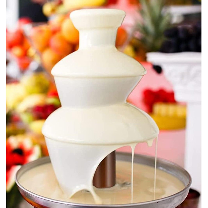 Шоколадний фонтан Opal - фонтан з нержавіючої сталі, електричний 3-ярусний, 500 мл, 90 Вт, для бранчу, вечірок, свят (OCF17)
