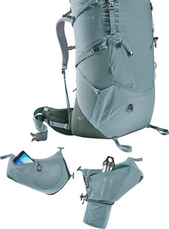 Жіночий трекінговий рюкзак deuter Aircontact Core 6510 Sl (1 упаковка) (6510 л, сланцевий плющ)