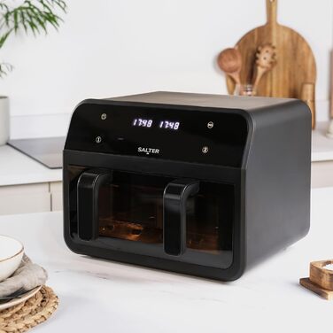 Фритюрниця Salter 4.2 л, ручна, без олії, EK6364VDE – мультикухня для м'яса та риби