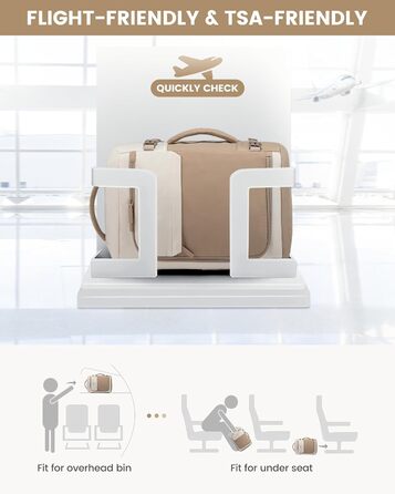 Рюкзак жіночий LOVEVOOK 40L для подорожей та авіаперельотів, Carry On, Beige Khaki, 17 дюймів