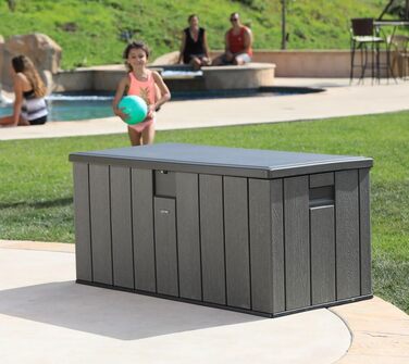 Садовий ящик для зберігання Lifetime 60089, 127x64x67 см, коричневий, стійкий до УФ-випромінювання