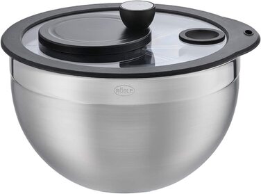 Швидка та якісна овочениця RÖSLE з кришкою та ручкою, діаметр 24 см, нержавіюча сталь 18/10