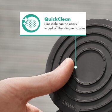 Душова лійка Hansgrohe Pulsify Select S з економним споживанням води (6.9 л/хв), ручна лійка з 3 режимами, діаметр 105 мм, з антинакипним покриттям, артикул 24111000 (Матовий білий, 1 режим, PowderRain)