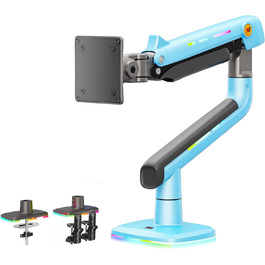 Кріплення для монітора NB Ergonomic для широких моніторів до 60 дюймів, RGB, навантаження до 20 кг, VESA 75/100 (Gulf Blue)