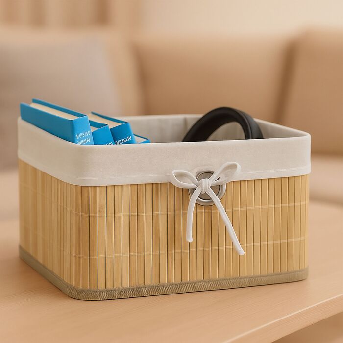Набір кошиків для зберігання Relaxdays з бамбука