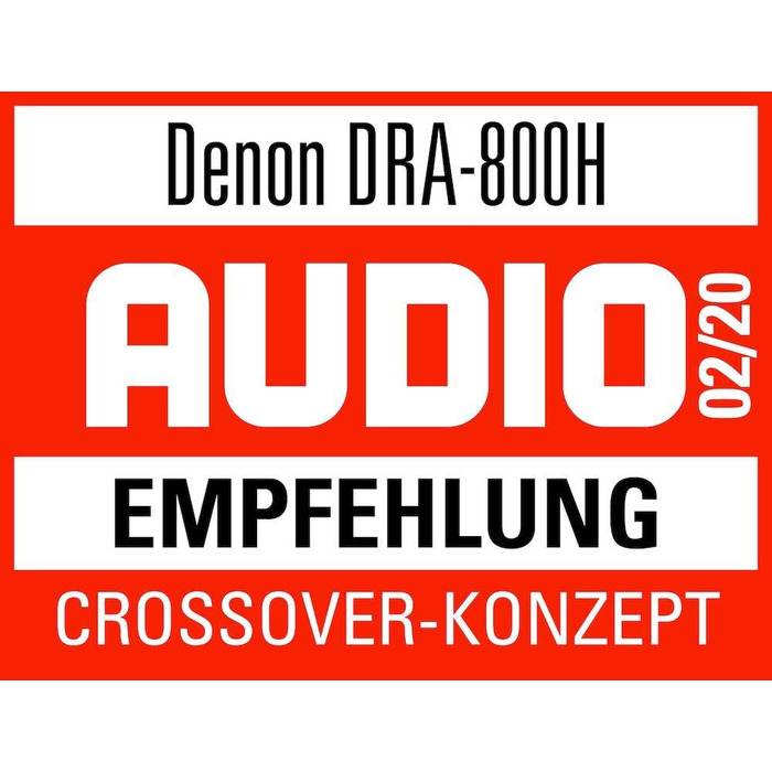 Стереоприймач Denon DRA-800H, Alexa, 5 HDMI, Фоно, Bluetooth, WLAN, DAB, AirPlay 2, HEOS, Срібло