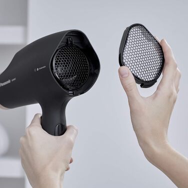 Фен Panasonic EH-NA65CN Nanoe з насадкою для дифузії, насадкою для швидкої сушки та укладки, 3 швидкості та 4 температурні режими, для блискучого волосся, 2000 Вт, ергономічний дизайн, рожеве золото