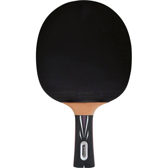 Ракетка для настільного тенісу Donic з черепахою Top Team 800, ручка AVS & PLS, губка 1,8 мм, Покриття Vari Slick-ITTF, 754198 (комплект з м'ячем для настільного тенісу, 12 шт.)