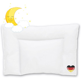 Дитяча подушка Koru Kids® 40x60 см – 100% бавовна, Oeko-Tex, Made in Germany, наповнювач 100г (суміш пуху та поліестеру)