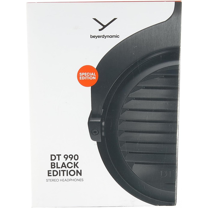 Накладні навушники beyerdynamic DT 990 Black Edition 250 Ом, відкриті, дротові, високого класу, чорні