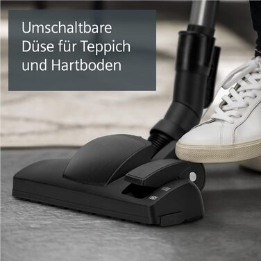 Пылесос Siemens Staubsauger Q5.0 Extreme silencePower VSQ5X500: для алергіків, з великою насадкою, 650 Вт, чорний