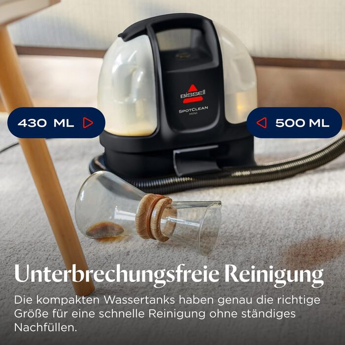 Портативний мийник для килимів Bissell SpotClean Mini 41491 - компактний, для дому та авто