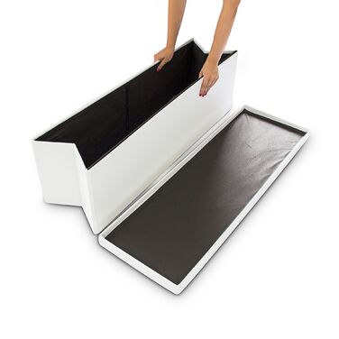 Relaxdays Складана лавка з екошкіри