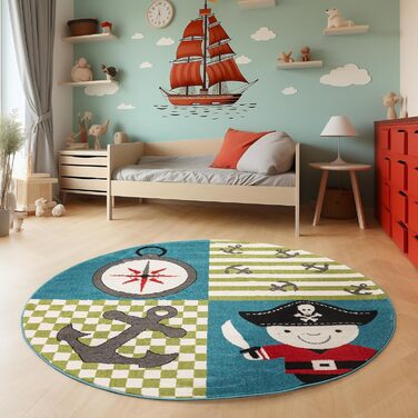 Невідомий Дитячий килим Pirate Anker Kids Carpet 120x170 см, Multi, 3 розміри, ТОП ціна