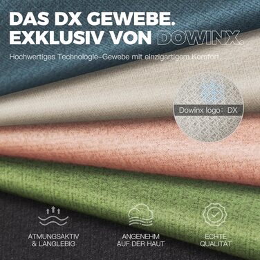 Ігровий крісло Dowinx з тканини та масажем, ергономічний геймерський крісло-ресинг з підніжкою (Бежевий)