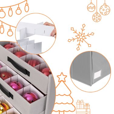 Коробка для зберігання новорічних кулі