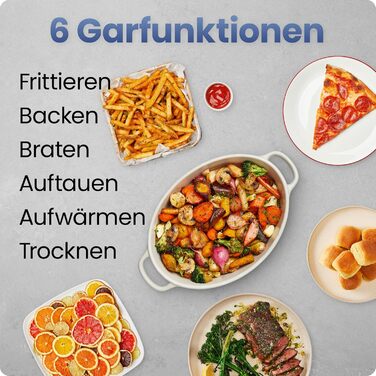 Фритюрниця Chefman TurboFry 8.5 л, 6-в-1, чорна: смаження, випікання, гриль, розігрів, гідратація, розморожування