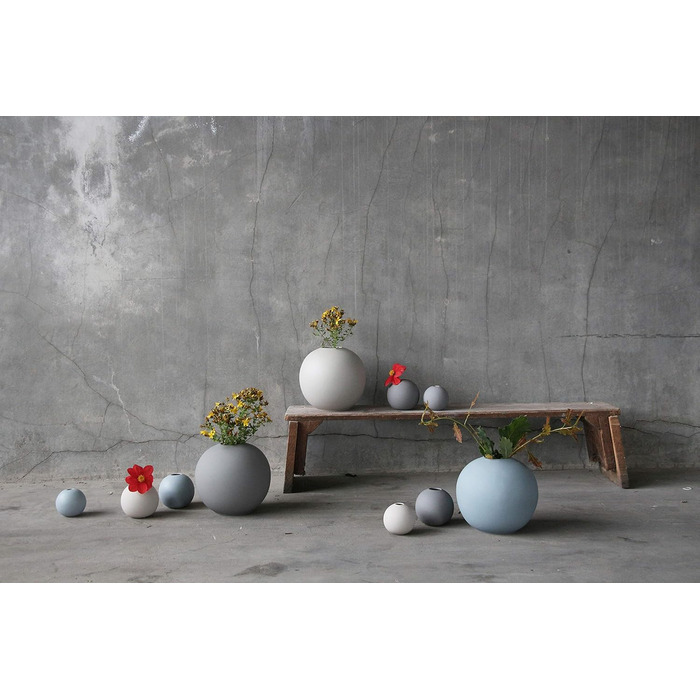 Ваза для квітів Cooee Design Ball, 20 см, блакитний