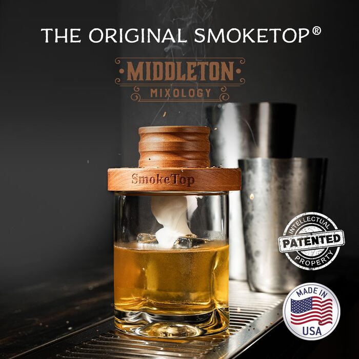 Комплект для копчення коктейлів SmokeTop з тріскою вишні, гікорі, клена та дуба – для коктейлів, віскі та бурбону