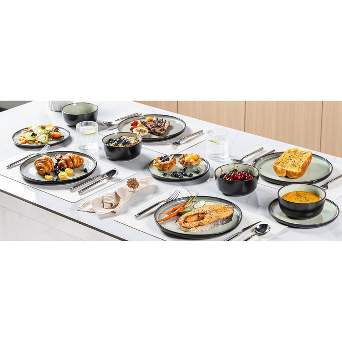 Набір посуду GBHOME 12 шт. з реактивною глазур'ю (12 шт.)