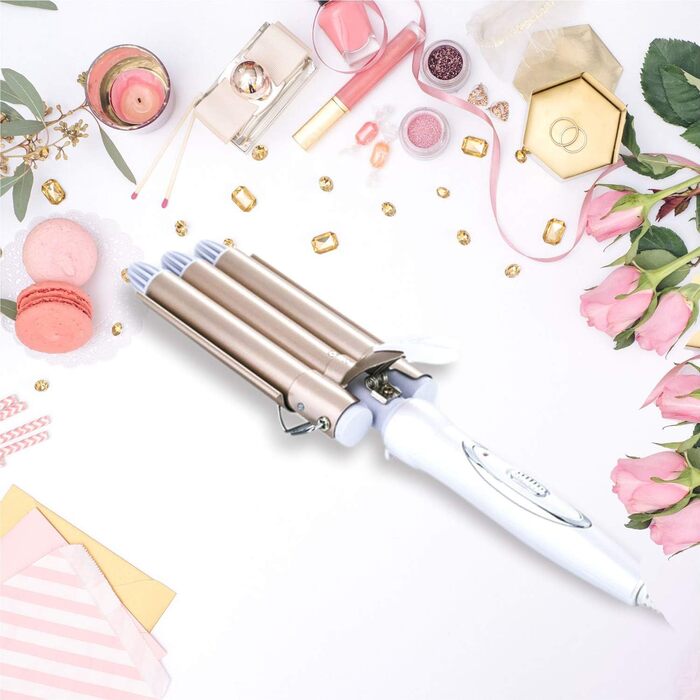 Welleneisen 3 Fässer TOP4EVER: локони для довгих та коротких волосся, 22 мм, регулювання температури