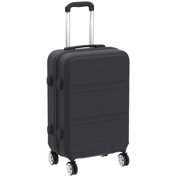 KONO Чемодан-валіза на колесах L (65 см) Чорний
