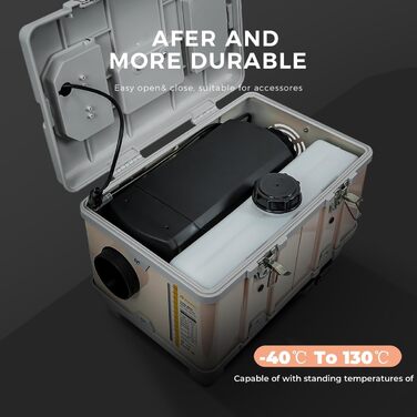 8kW дизельна автономна пічка опалення для вантажівок, фургонів, кемперів (Pink) з керуванням через додаток та AC адаптером