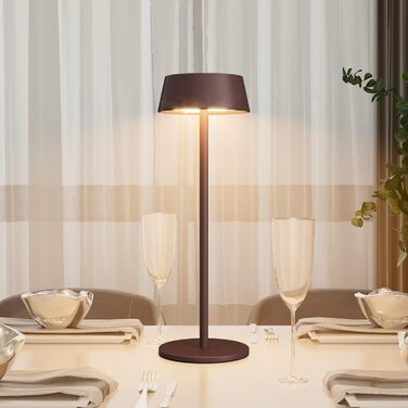 LED-лампа на акумуляторі K-Bright (2 шт.) - тепле світло 3000K, диммер, для дому та саду